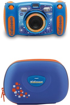 VTech-KidiZoom-Camera-Duo-50-Blue-with-Carry-Case on sale