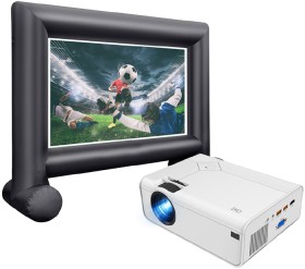 NEW-EKO-Full-HD-1080P-Projector-with-117-Inch-Self-Inflatable-Screen on sale