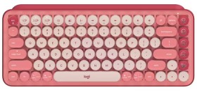 Logitech-Pop-Keys-Wireless-Mechanical-Keyboard-Heartbreaker-Rose on sale