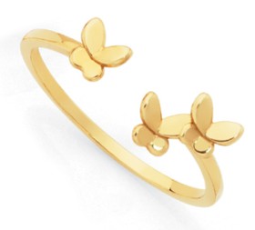 9ct-Gold-Multi-Butterflies-Dress-Ring on sale