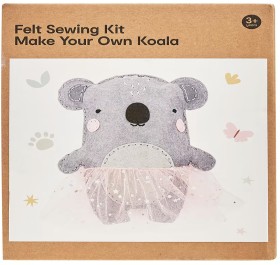 NEW-13-Piece-Felt-Sewing-Kit-Make-Your-Own-Koala on sale