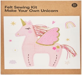 NEW-14-Piece-Felt-Sewing-Kit-Make-Your-Own-Unicorn on sale