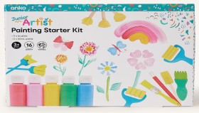 NEW-16-Pack-Junior-Artist-Painting-Starter-Kit on sale