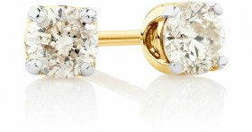 Stud-Earrings-with-030-Carat-TW-of-Diamonds-in-10kt-Yellow-Gold on sale