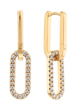Paperclip-Drop-Earrings-with-034-Carat-TW-of-Diamonds-in-10kt-Yellow-Gold on sale