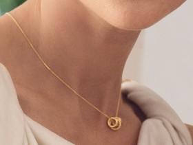 Rondelle-Pendant-Necklace-in-10kt-Gold on sale