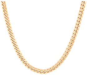 45cm-18-67-Width-Hollow-Miami-Curb-Chain-in-10kt-Yellow-Gold on sale
