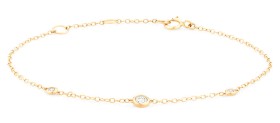 Station-Bracelet-with-010-Carat-TW-of-Diamonds-in-10kt-Yellow-Gold on sale