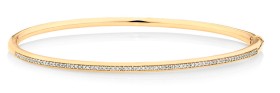 Bangle-with-025-Carat-TW-of-Diamonds-in-10kt-Yellow-Gold on sale