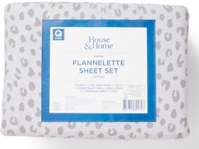 House-Home-Flannelette-Sheet-Set-Animal on sale