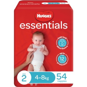 Huggies-Essentials-Nappies-54-Pack on sale