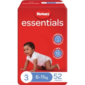 Huggies-Essentials-Nappies-52-Pack on sale