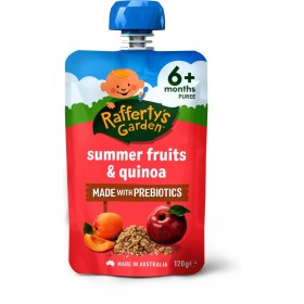 Raffertys-Garden-Summer-Fruits-Quinoa-120g on sale