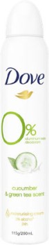 Dove-Deodorant-Aerosol-Cucumber-Green-Tea-Zero-Aluminium-200mL on sale