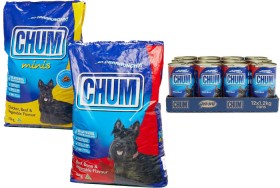 Selected-Chum-Dry-and-Can-Dog-Food on sale