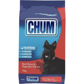 Chum-Crunchy-Beef-Bone-Vegetable-Dry-Dog-Food-15kg on sale