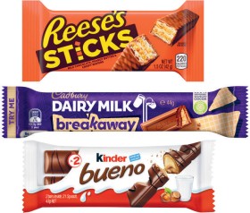 Cadbury-Medium-Bar-30g-60g-Kinder-Bueno-Bar-39g-43g-or-Reeses-Bars-42g-47g on sale