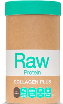 Amazonia-Raw-Protein-Collagen-Plus-Choc-Hazelnut-450g on sale