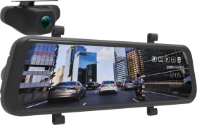 Parkmate-96-Clip-on-Rearview-Mirror-with-Dual-DVR-Reverse-Camera-Monitor on sale