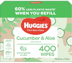 Huggies-400-Pack-Wipes-Cucumber-Aloe on sale
