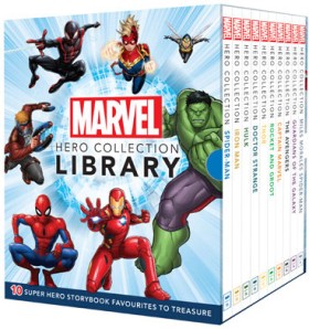 Marvel-Hero-Collection-10-Book-Library on sale