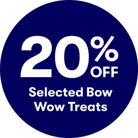20-off-Selected-Bow-Wow-Treats on sale