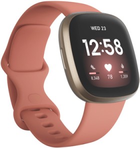 Fitbit-Versa-3-Smart-Watch-Pink-and-Gold on sale