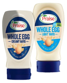 Praise-Whole-Egg-Mayo-335-380g-Selected-Varieties on sale