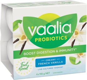 Vaalia-Probiotics-Yoghurt-4x150g-Selected-Varieties on sale