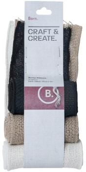 Born-Burlap-Ribbon-3-Pack-Assorted on sale