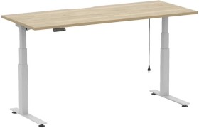 Stilford+S2+Electric+Sit+Stand+Desk+1800mm+White%2FOak