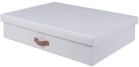Otto-A3-Storage-Box-Rattan-White on sale