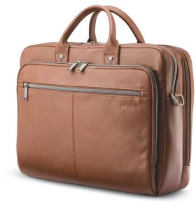 Samsonite+15.6%26quot%3B+Classic+Leather+Toploader+Cognac