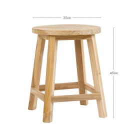 Ward-Recycled-Teak-Round-Stool-by-MUSE on sale