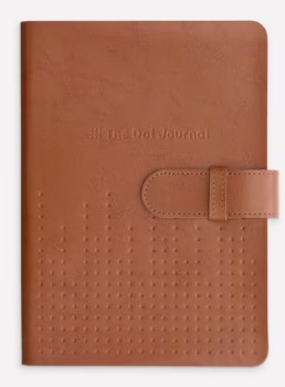Otto+A5+The+Dot+Journal+Tan+Leather