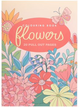 Studymate-A4-Colouring-Book-Flowers on sale
