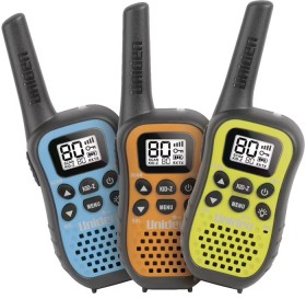 Uniden+Walkie+Talkie+UHF+Radio+with+Kid+Zone+3+Pack+UH45