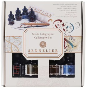 Sennelier-Calligraphy-Set-with-Pad-and-Brush on sale