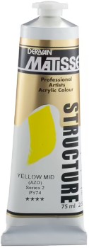 Derivan-Structure-Paint-75mL-Yellow on sale