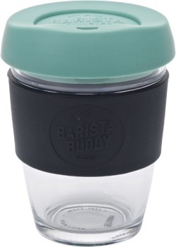 Smash-Blue-Glass-Barista-Buddy-340mL-Sage-and-Black on sale