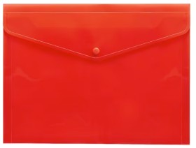 JBurrows-Document-Wallet-A4-Button-Closure-Red on sale