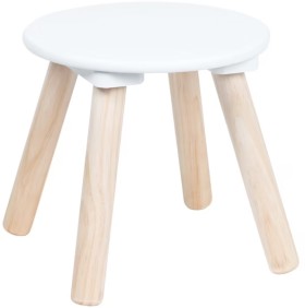 Kadink+Kids+Stool+White+and+Natural