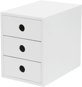 Otto+3+Drawer+Cabinet+White