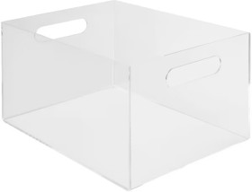 Otto+Acrylic+Storage+Box+With+Handle+Hole