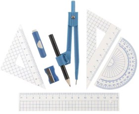 Keji-Plastic-Maths-Set-8-Piece on sale