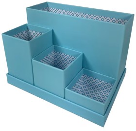 Otto+Desk+Organiser+Set+4+Compartments+Blue