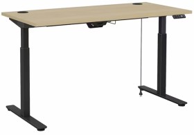 Matrix+Executive+Sit+Stand+Electric+Desk+1500mm+Oak
