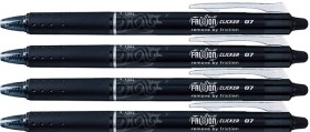 Pilot-Frixion-Clicker-Refillable-Erasable-Gel-Pen-07mm-Black-12-Pack on sale