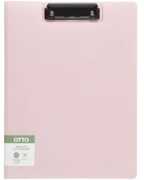 Otto+Post+Consumer+Recycled+Clipfolder+Pale+Pink
