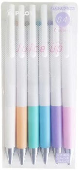 Pilot-Juice-Up-Retractable-Gel-Pens-04mm-Pastel-6-Pack on sale